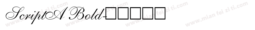 ScriptA Bold字体转换